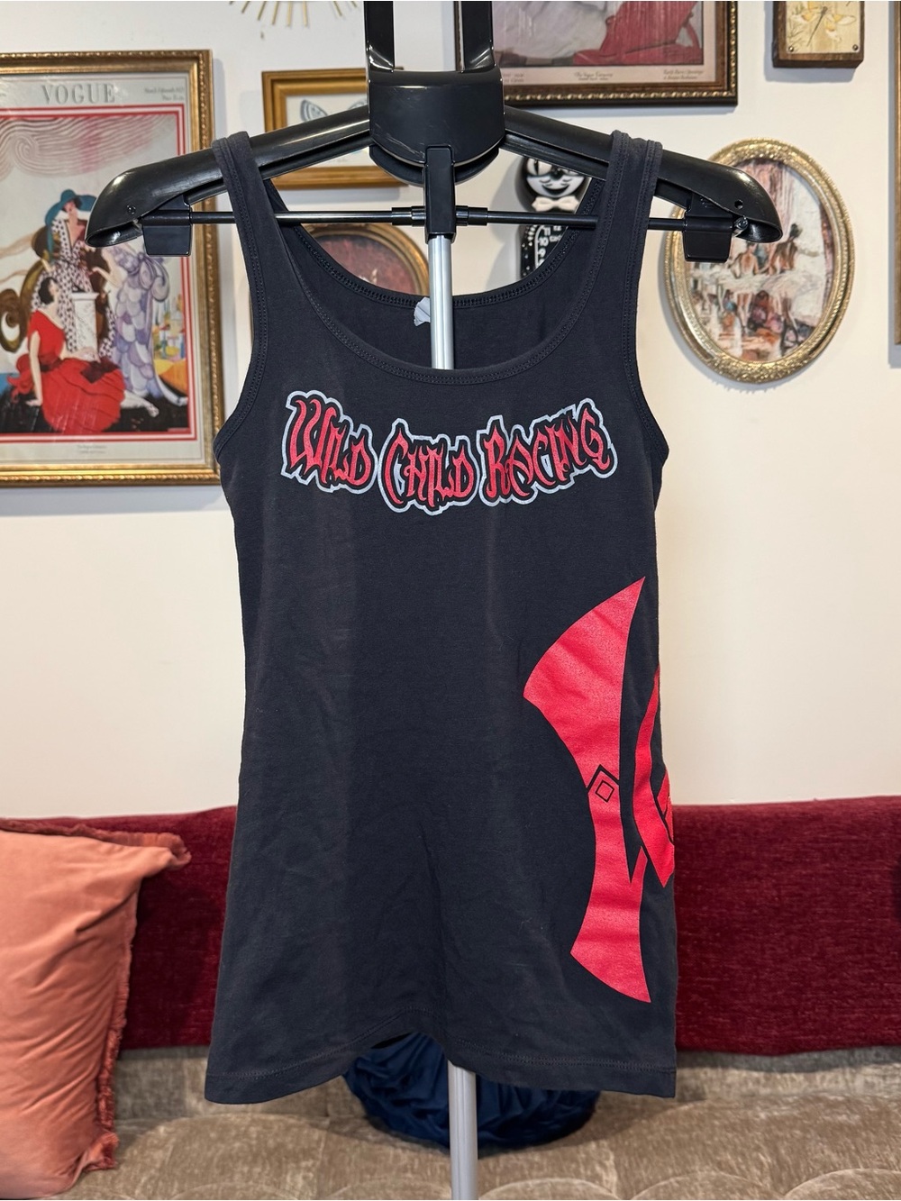 Wild Child Racing Black & Red Women’s Graphic Tank Top